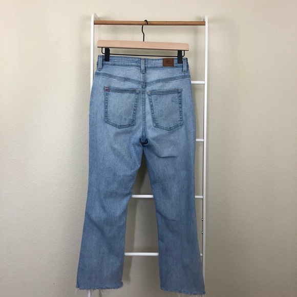 UO BDG Kick Flare Distress High Rise Cropped Jeans - Picture 3 of 7